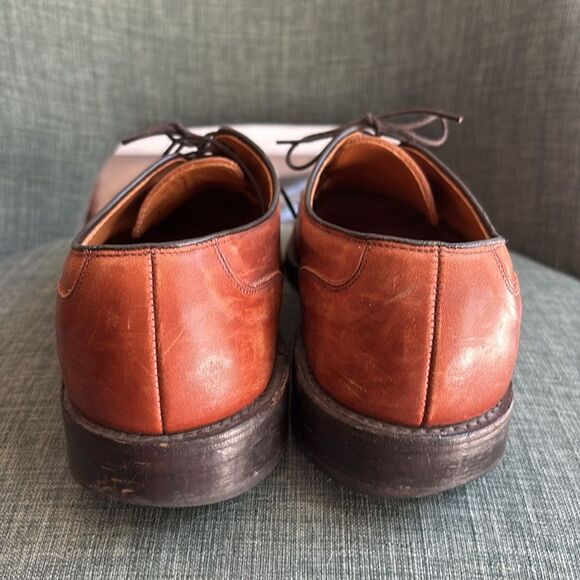 Allen Edmonds Men’s Bradley Rich Brown Leather Oxfords loafers size 8.5 C Work - Picture 8 of 13
